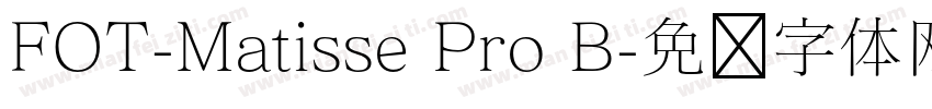 FOT-Matisse Pro B字体转换